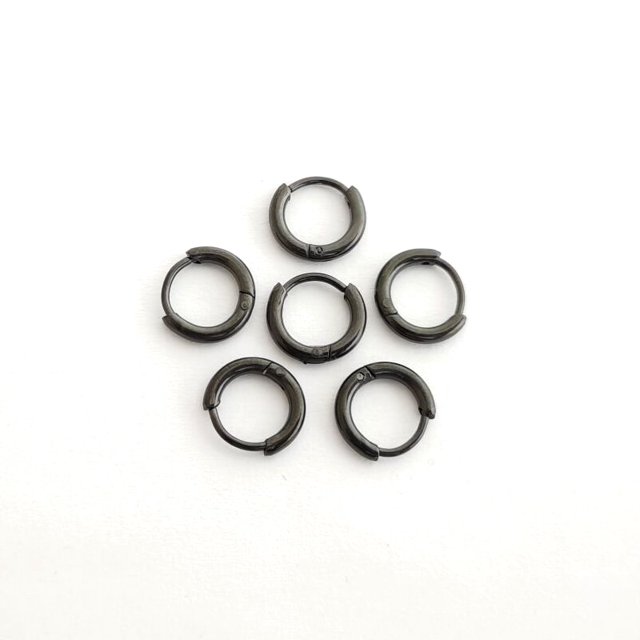 6 unids/lote de pendientes de aro pequeños de círculo de Metal Simple de acero inoxidable para mujeres y niñas, joyería para Piercing, oreja de hélice redonda geométrica Tan Jianjun unisex