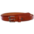 thumbnail image 2 of Women's 3/4" (17 mm) Full Grain Leather Embossed Skinny Beveled-Edge Belt, 2 of 2