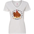 thumbnail image 3 of Inktastic I Heart My Chickens Women's V-Neck T-Shirt, 3 of 5