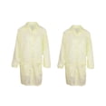 thumbnail image 1 of 2pcs ESD Chaqueta De boratorio Premium Antiestática Mujer Ropa Amarillo XXXL Sunnimix Bata de laboratorio antiestática, 1 of 8