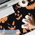 thumbnail image 2 of Long Mouse Pads for Desk,Black Halloween Pumpkin Faces Desk Mats on Top Of Desks, Desk Mouse Pad Extra Large with 3mm Non-Slip Base and Stitched Edge for Gaming,Office,Work,Home 47.3"x23.6", 2 of 6