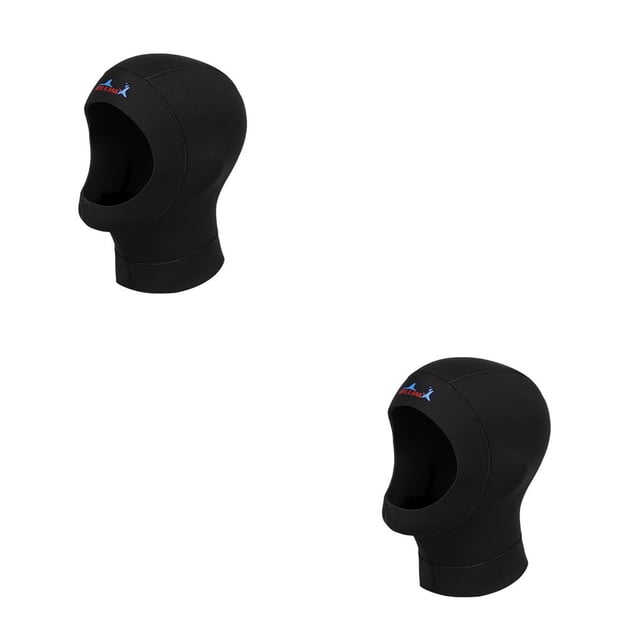 Soidarity BUCEO SAIL 3MM Gorros de buceo Neopreno térmico CR Equipo de snorkel súper elástico Hoodie Neck Cover Gorro de natación para 【I】 2Conjunto