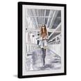 thumbnail image 2 of Parvez Taj Black Boots in Hallway Framed Painting Print, 2 of 6