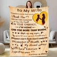 thumbnail image 6 of Mom Birthday Gifts, to My Mom Blanket, for Women from Daughter Son Presents for Mom Soft Cozy Throw Blanket 60" X 80", 6 of 6