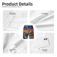 thumbnail image 5 of Cauagu Neon Shanghai Cityscape Night Print Swim Trunks for Men,Youth Boys Swim Shorts Compression Liner Beach Shorts Boys' Swimming Shorts 7-20 Years Bathing Suit-Medium, 5 of 7
