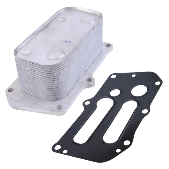 HUOEPU Oil Cooler with Gasket Compatible for Deutz Engine D2.9 TD2.9 TCD2.9 TCD3.6 TCD3.6L4 Engine Oil Cooler Replace 04124263