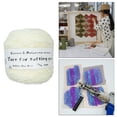 thumbnail image 4 of 200m Tufting Yarn Rug Craft Tapestry Fabricación de Madeja para amantes hechos a mano blanco Zulema Hilado de mechones, 4 of 8