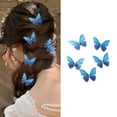 thumbnail image 2 of Weflink Pack Of 5 Butterfly Hair Clip For Women Girl Hair Accessories Side Barrettes For Parties Proms School Event Wear, 2 of 20