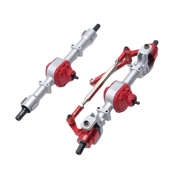 Vogacara Juego de ejes Mano de obra Estructura firme Accesorios para vehículos de juguete Eje delantero Ejes traseros Tamaño compacto Solidez Kits de construcción modelo Plata
