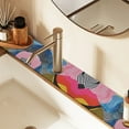 thumbnail image 2 of Yayeee Faucet Mat for Kitchen Sink 14.7" Diatomite Long Splash Guard Pad, Stripes Pattern, 2 of 7