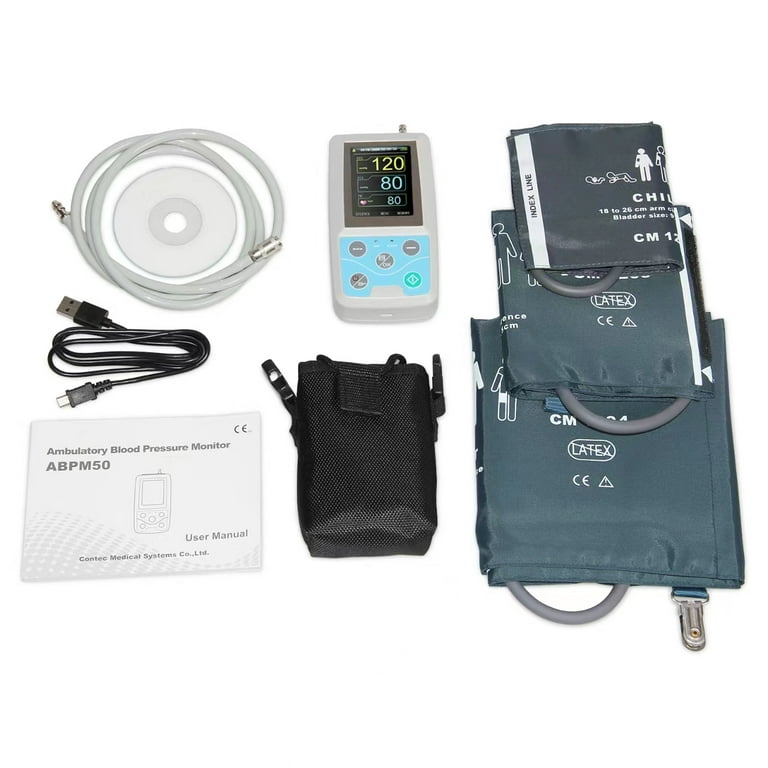 CONTEC Ambulatory Blood Pressure Monitor+USB Software 24h NIBP Holter ABPM50