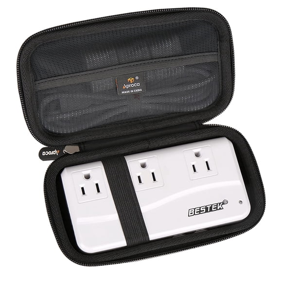 Aproca Hard Storage Travel Case for BESTEK Universal Travel Adapter 220V to 110V Voltage Converter (Black)