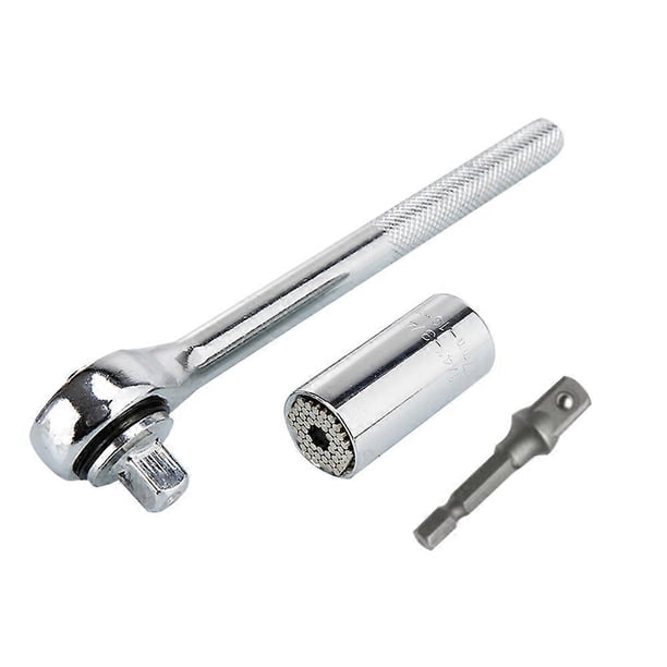 3pcs/set 7-19mm Universal Multi-Function Ratchet Wrench Universal Socket Hand Tools Repair Screwdriver