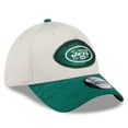 thumbnail image 3 of Men's New Era Stone/Green New York Jets 2024 Sideline Historic 39THIRTY Flex Hat, 3 of 6