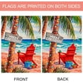 thumbnail image 3 of Merry Christmas Beach Chair Tropical Plants Decoration Outdoor Winter House Flag 28x40 inch, 3 of 6
