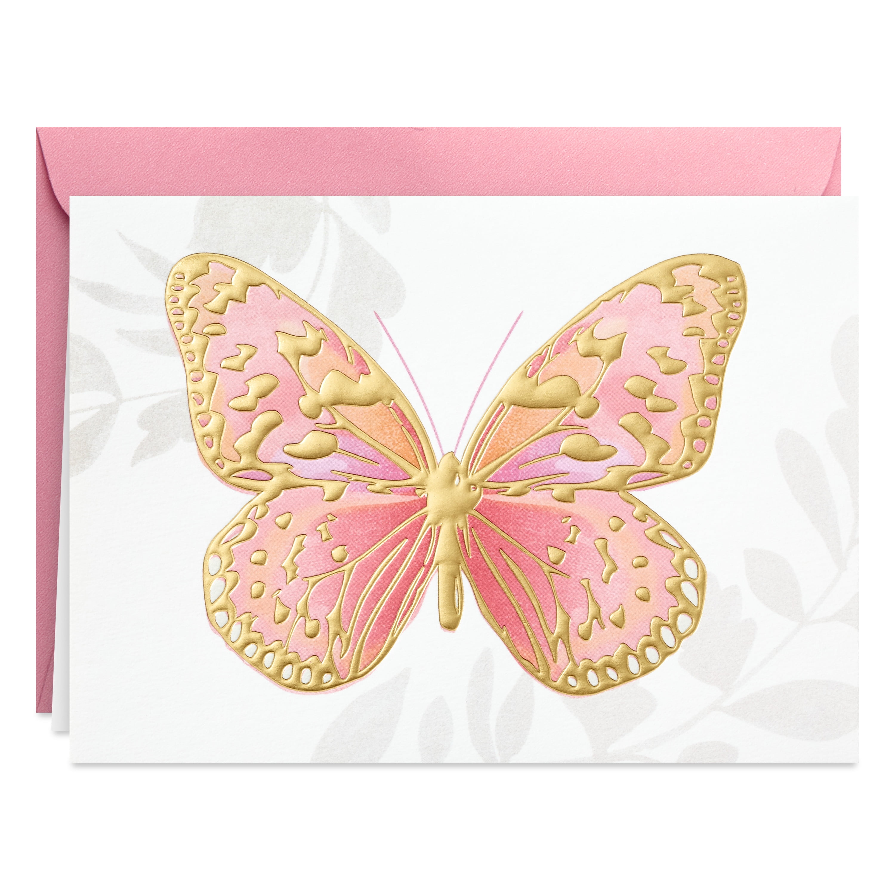 Hallmark Blank Note Cards, Watercolor Butterfly, 24 ct.