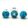 thumbnail image 5 of U8MO 50pcs 8mm Round Black Spots Coated Opaque Glass Beads lot for Jewelry Making-Orange, 5 of 6