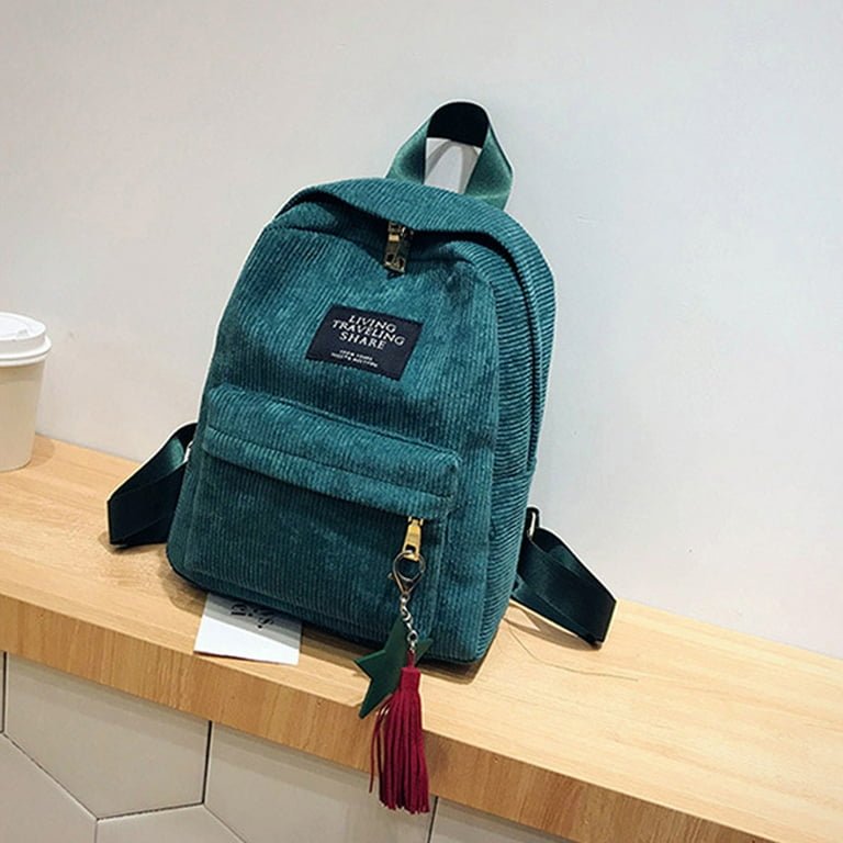 Matoen Mini Backpack Women Youngster Corduroy Small Backpack Purse Shoulder Bag for Womens Adult Youngster Travel Walmart