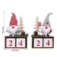thumbnail image 4 of Christmas Advent Number Countdown Calendar, Wooden Square Number Tabletop Calendar Decoration, Santa Claus Home Office Decoration Calendar, Rotatable Square Countdown Calendar, 4 of 8
