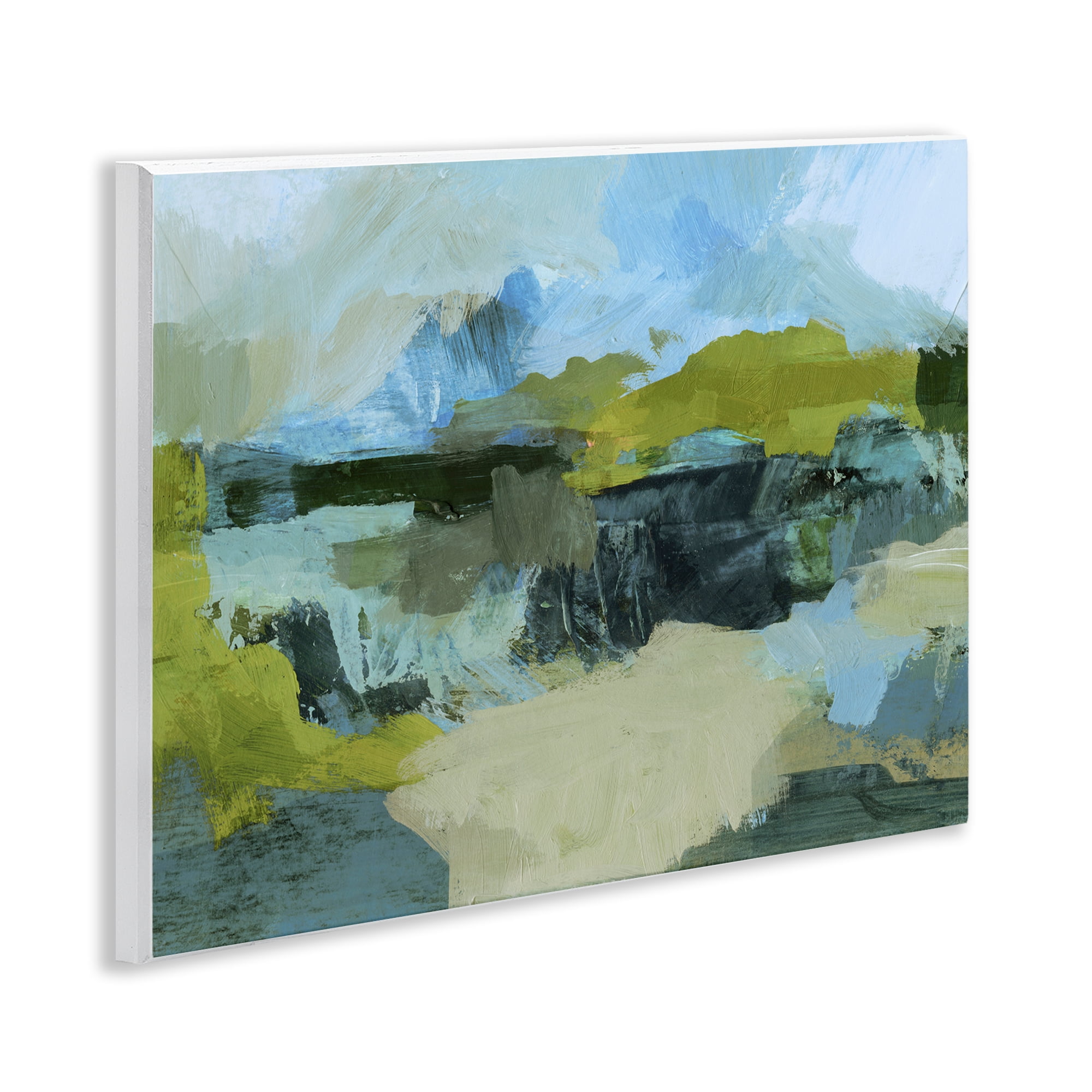 Stupell Industries Expressive Landscape Abstract Abstract Painting Unframed Art Print Wall Art, 14 x 11