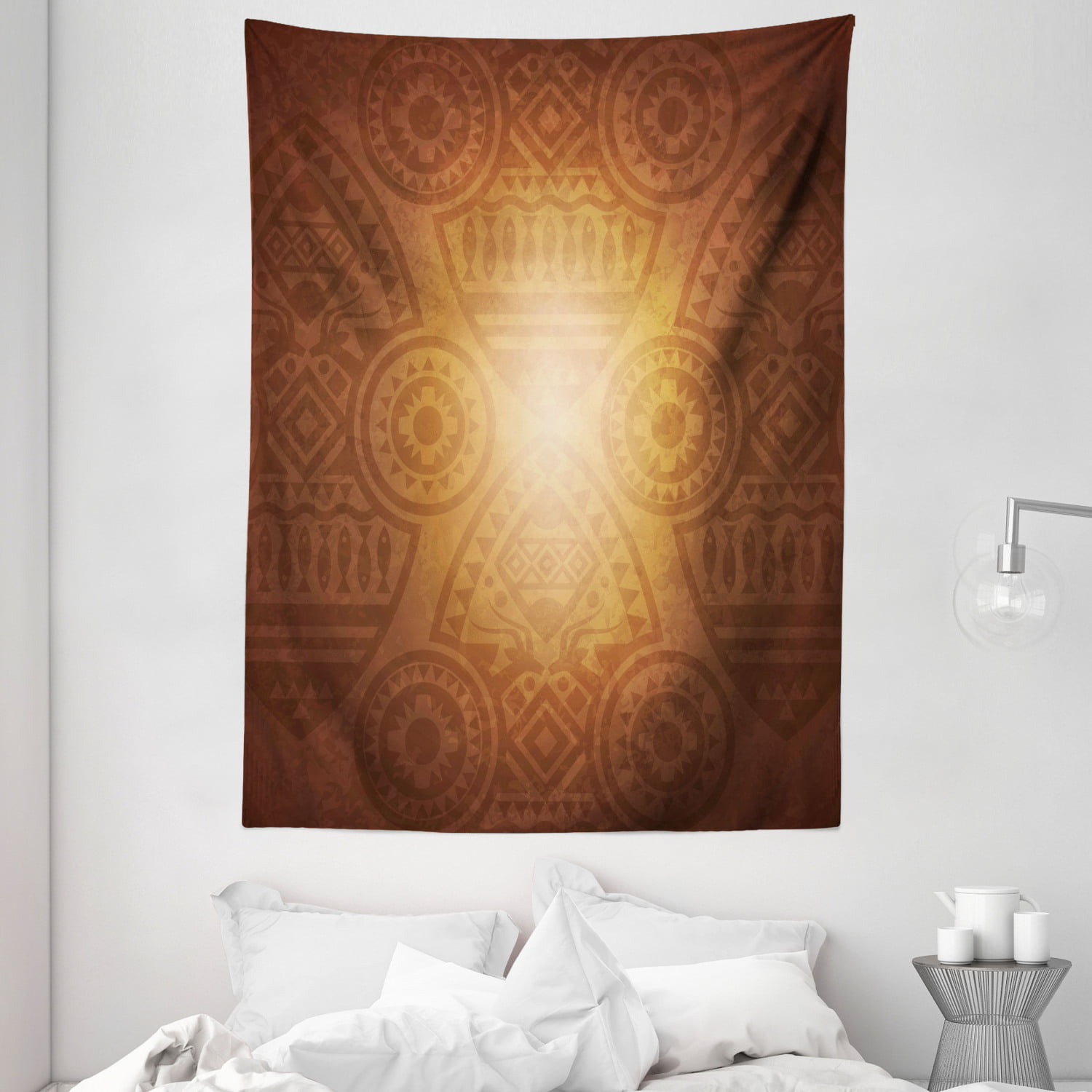 African Animals Silhouettes Wall Hanging Tapestry Bohemian Bedspread Dorm 