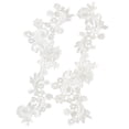 thumbnail image 1 of 2x 1 Par de Adornos de Encaje con Florales de para , Apliques Artesanales de DIY Hugo Apliques de encaje floral, 1 of 10