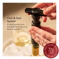 thumbnail image 3 of Vacu Vin Original Wine Saver with 4 Vacuum Bottle Stoppers &acirc;?? Black Wine Preserver Pump for Red or White Wine &acirc;?? Manual Air Remover System &acirc;?? A, 3 of 6