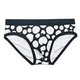 thumbnail image 3 of Yaoyar Mens Swimwear Low Rise Swim Briefs Black and Red Quick-Drying Contrast Color Swimsuit Swimming Briefs with Drawstring, 3 of 8