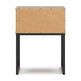 thumbnail image 4 of Deana Nightstand, 1 Drawer, Honey Brown Wood, Black Metal, 26 Inch, 4 of 5