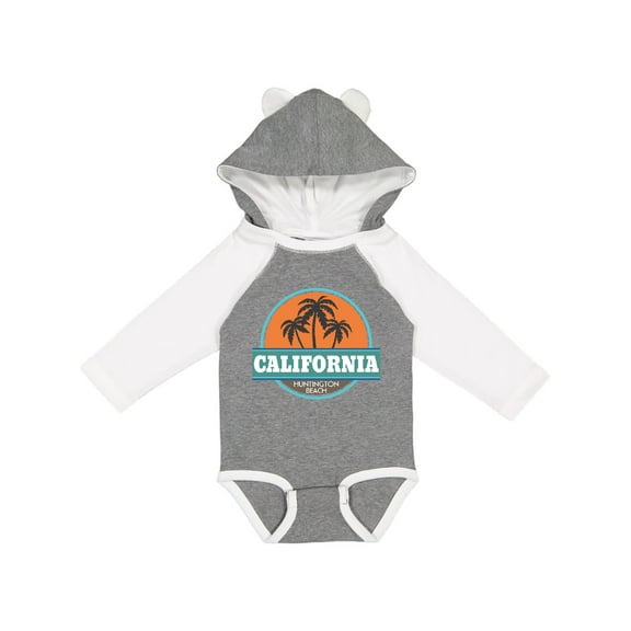 Inktastic Huntington Beach California Boys or Girls Long Sleeve Baby Bodysuit