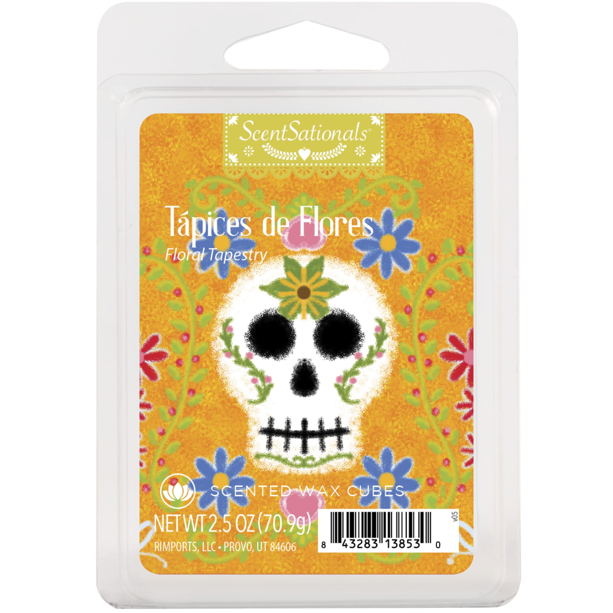 Tapices De Flores (Floral Tapestry) Scented Wax Melts, ScentSationals, 2.5 oz (1-Pack)