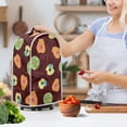 thumbnail image 3 of HELLHERO Abstract Floral Pattern Dust Cover 1pc Food Processor Cover Polyester Easy to Clean for Kitchen Counter Hand Strap, 3 of 6