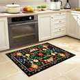 thumbnail image 6 of Bleum Cade Area Rugs for Doormat 2X3,Spring Boho Floral Rug, Machine Washable Non Slip Welcome Mat, Low Pile Carpet for Entryway, Kitchen, Front Door Indoor Entrance,Black, 6 of 9