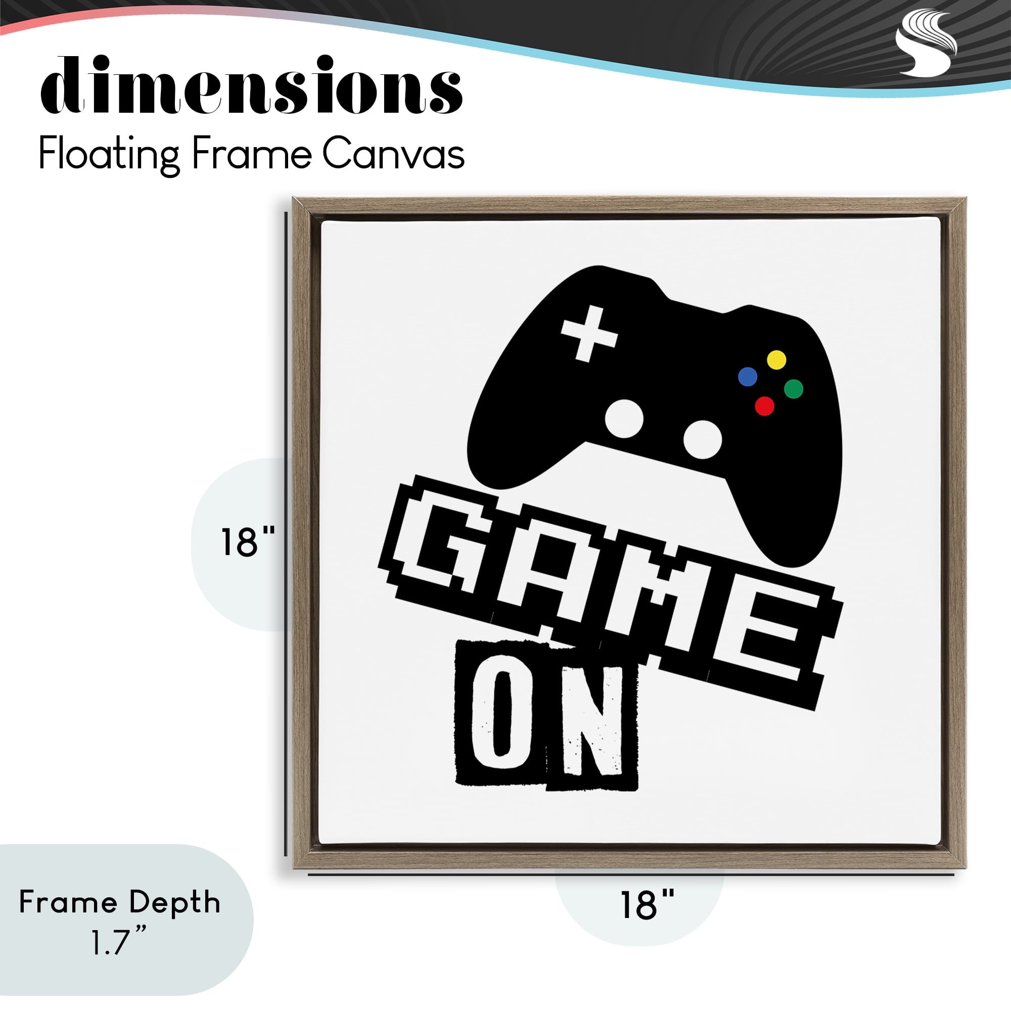 Stupell Industries Playful Game On Brown Framed Floater Canvas Wall Art, design by Marcus Prime