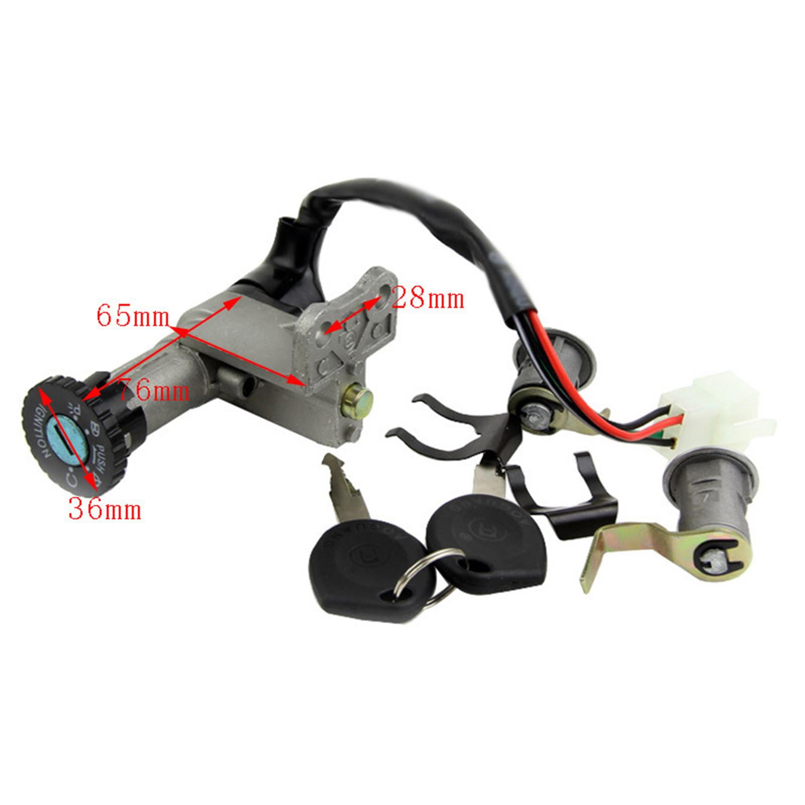 Ignition Switch Key Set/ Chinese Scooter Parts/ Replacement