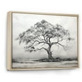 thumbnail image 2 of Designart "Simplistic African Tree Essence I" Tree African Floater Framed Canvas Prints, 2 of 5