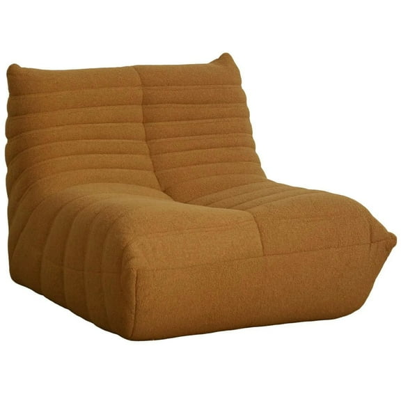 Resenkos Bean Bag Chair for Adults, Giant Fireside Chair, Bean Bag Sofa with High Density Foam for Living Room, Brown