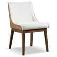 thumbnail image 6 of Furniture of America Senoil Boucle Fabric 5-Piece Dining Table Set in Walnut, 6 of 20