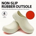 thumbnail image 3 of Professional Non-Slip Work Shoes for Men Women - Waterproof & Oil-Resistant Chef Clogs with Massage Insole, Slip-On Nursing Kitchen Footwear for Hospital, Restaurant & Garden, 3 of 6