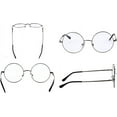 thumbnail image 3 of ORUYROP Vintage Round Prescription ready Metal Eyeglass Frame Clear Lens, 3 of 5