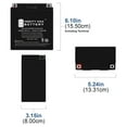thumbnail image 2 of Batterie de Remplacement YB12A-A 12V 12AH Compatible avec Superior CB12A-A, 2 of 6