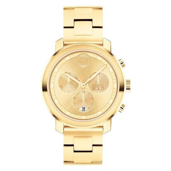 Movado Bold Trend Propel 3601002 Gold 39Mm Stainless Steel Bracelet Men's Watch