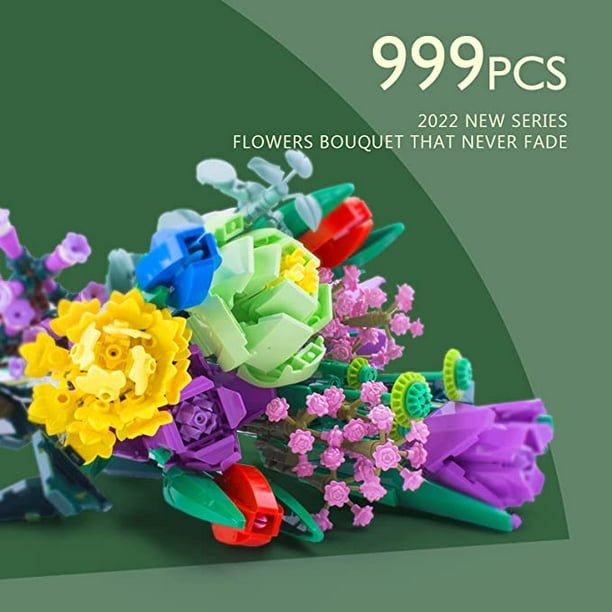 LEGO 10280 Icons Bouquet de Fleurs: Set de Fleurs Artificielles à  Construire, Cadeau de Saint-Valentin Unique et Décoratif pour Adultes,  Collection