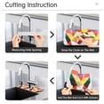 thumbnail image 5 of Yayeee Faucet Mat for Kitchen Sink 30" Diatomite Long Splash Guard Pad, Purple Triangles, 5 of 7
