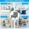 thumbnail image 4 of Costway Accent Chair Armless  Fabric Sofa  Living Room Furniture Gray, 4 of 10