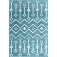 thumbnail image 1 of Unique Loom Moroccan Trellis Tribal Area Rug 2' 2 x 3' Rectangle Teal/Ivory, 1 of 1