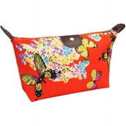 Riah Fashion Butterfly Print Cosmetic Bag