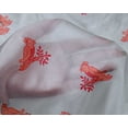 thumbnail image 4 of oneOone Silk Tabby Fabric Bird Block Printed Fabric 1 Yard 42 Inch Wide, 4 of 4