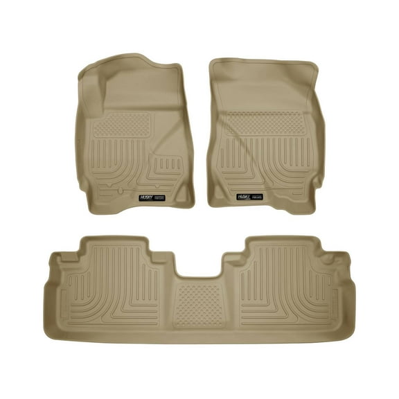 Husky Liners 98353 Weatherbeater Floor Mats Fit 2009-2012 Ford Escape; 2009-2011 Mazda Tribute; 2009-2011 Mercury Mariner (Various Trims) - Front/2nd Seat - Tan