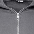 thumbnail image 4 of TBWNWG Men's Casual Ruched Sleeve Zipper Pocket Long Sleeve Hoodie with Drawstring for Fashionable Warmth,Size L, 4 of 6